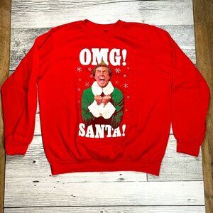 Buddy the Elf "OMG Santa" Christmas Sweatshirt